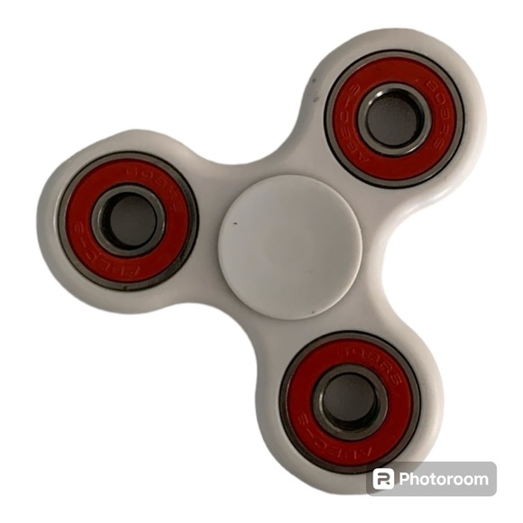 Red & White Fidget Spinner - Picture 1 of 3